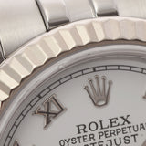 ROLEX ロレックス デイトジャスト 179174 レディース SS/WG 腕時計 自動巻き ホワイト文字盤 Aランク 中古 銀蔵
