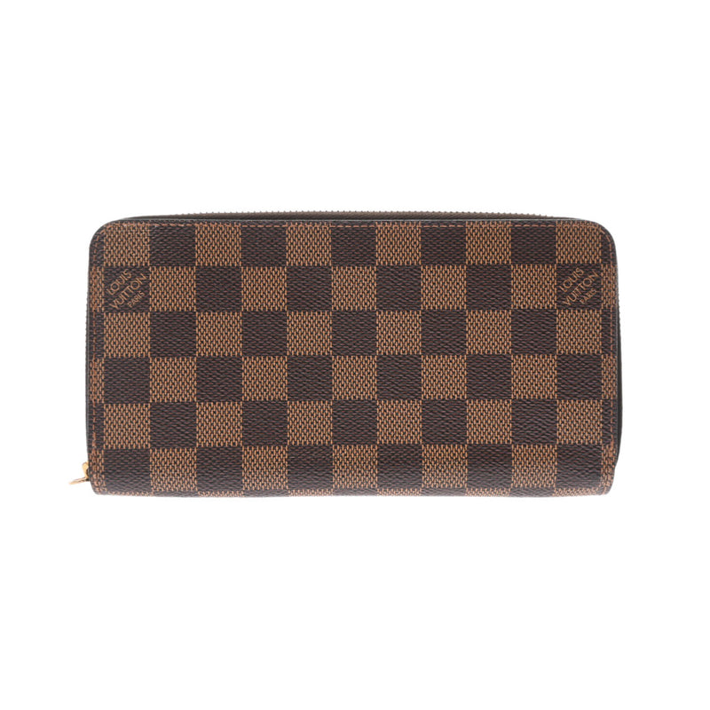 LOUIS VUITTON ルイヴィトン ダミエ ジッピーウォレット ブラウン N41661 レディース ダミエキャンバス 長財布 Aランク 中古 銀蔵