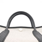 HERMES エルメス ガーデンパーティ TPM 黒/グレー パラジウム金具 Z刻印(2021年頃) レディース ネゴンダ トワルアッシュ ハンドバッグ 未使用 銀蔵