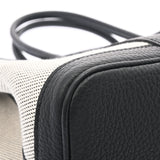 HERMES エルメス ガーデンパーティ TPM 黒/グレー パラジウム金具 Z刻印(2021年頃) レディース ネゴンダ トワルアッシュ ハンドバッグ 未使用 銀蔵