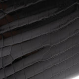 HERMES エルメス ケリー28 外縫い ブラック パラジウム金具 □N刻印(2010年頃) レディース ニロティカス 2WAYバッグ Aランク 中古 銀蔵