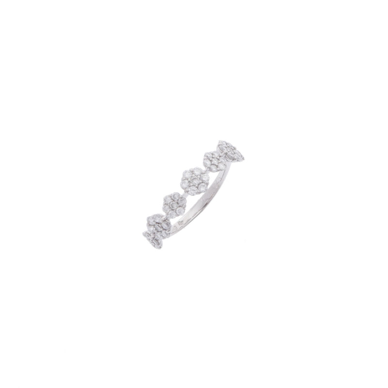 Ponte Vecchio ポンテヴェキオ ダイヤ0.45ct  4号 レディース K18ホワイトゴールド リング・指輪 Aランク 中古 銀蔵