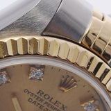 ROLEX ロレックス デイトジャスト 10Pダイヤ 69173G レディース YG/SS 腕時計 自動巻き シャンパン文字盤 Aランク 中古 銀蔵