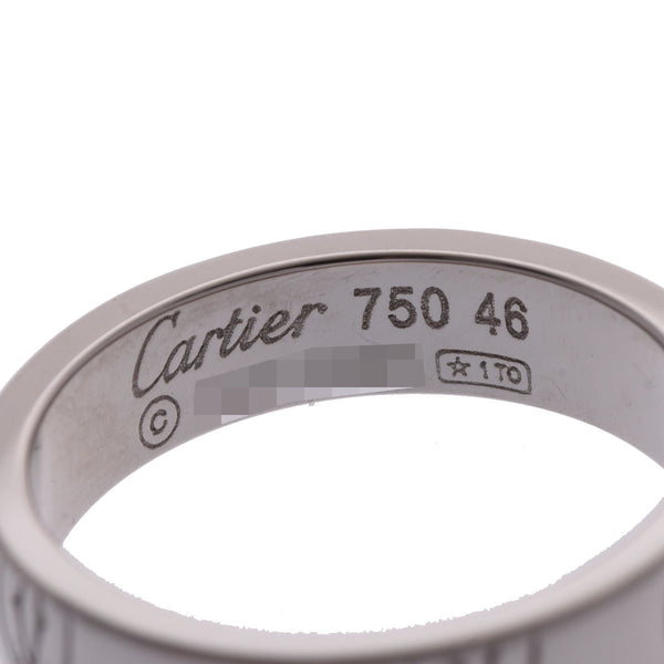 CARTIER カルティエ ハッピーバースデー リング SM #46 6号 レディース K18ホワイトゴールド リング・指輪 Aランク 中古 銀蔵