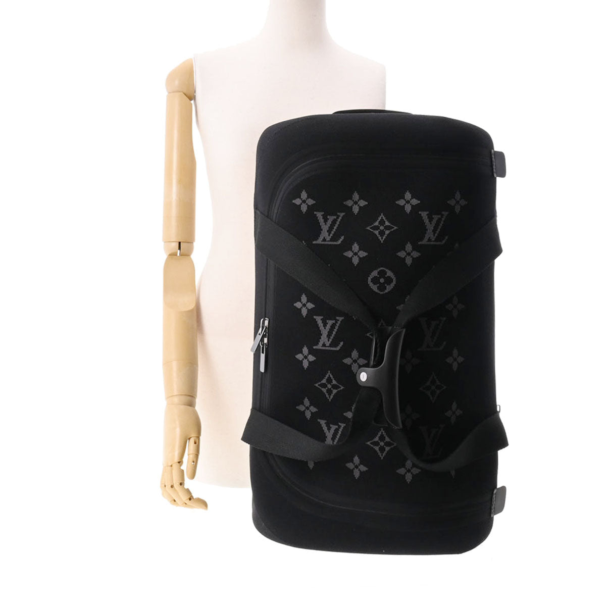 LOUIS VUITTON ルイヴィトン モノグラム エクリプス ホライゾンソフト2R55 ブラック M20125 メンズ ニット キャリーバッグ  Aランク 中古 銀蔵