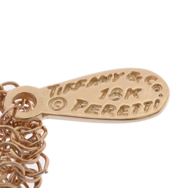 TIFFANY&Co. ティファニー メッシュネックレス レディース 18Kイエローゴールド ネックレス Aランク 中古 銀蔵