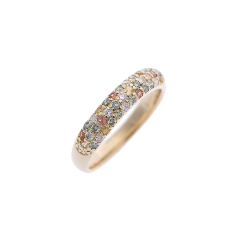 ポンテヴェキオ38万❣️Pサファイア1.57ctダイヤ0.25ctK18WGリング