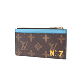 LOUIS VUITTON ルイヴィトン モノグラム コインカードホルダー N°7 ヴァージルアブロー ブラウン/ブルー M81256 メンズ モノグラムキャンバス コインケース ABランク 中古 銀蔵