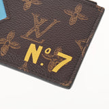 LOUIS VUITTON ルイヴィトン モノグラム コインカードホルダー N°7 ヴァージルアブロー ブラウン/ブルー M81256 メンズ モノグラムキャンバス コインケース ABランク 中古 銀蔵