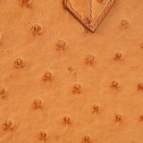 HERMES エルメス バーキン35 サフラン ゴールド金具 □D刻印(2000年頃) ユニセックス オーストリッチ ハンドバッグ Bランク 中古 銀蔵