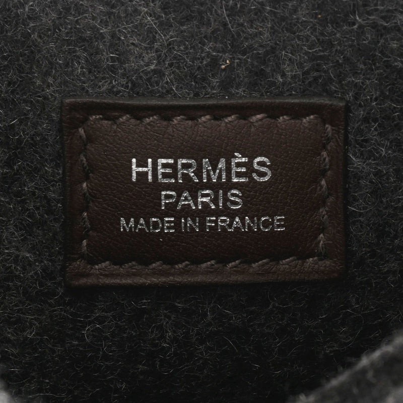 HERMES エルメス エヴリン TPM グレー シルバー金具 U刻印(2022年頃) レディース フェルト ショルダーバッグ 新品 銀蔵