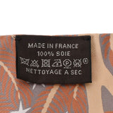 HERMES エルメス ツイリー 新タグ SOUS LE CHARME DORPHEE  グレー/ホワイト レディース シルク100％ スカーフ Aランク 中古 銀蔵