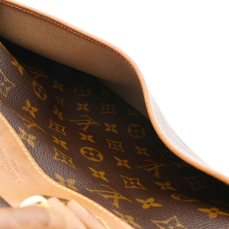 LOUIS VUITTON ルイヴィトン モノグラム ドーヴィル ブラウン M47270 レディース モノグラムキャンバス ハンドバッグ Bランク 中古 銀蔵