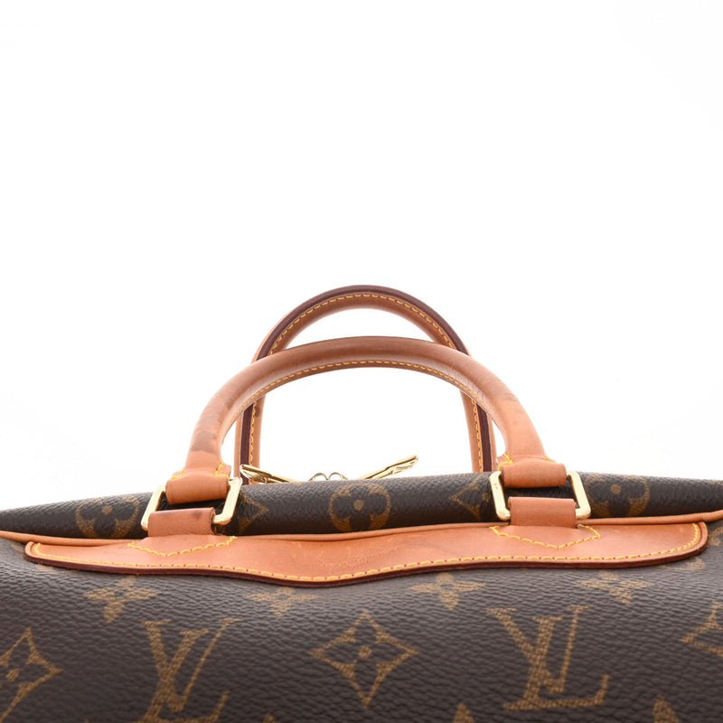 LOUIS VUITTON ルイヴィトン モノグラム ドーヴィル ブラウン M47270 レディース モノグラムキャンバス ハンドバッグ Bランク 中古 銀蔵