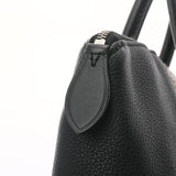 LOUIS VUITTON ルイヴィトン ロックイット PM 黒/ベージュ 不明 レディース パイソン ハンドバッグ ABランク 中古 銀蔵