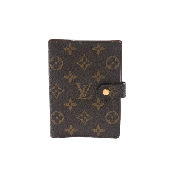 LOUIS VUITTON ルイヴィトン モノグラム アジェンダ PM ブラウン R20005 レディース モノグラムキャンバス 手帳カバー Aランク 中古 銀蔵