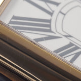 CARTIER カルティエ ミニタンク ディヴァン W6300356 レディース YG/革 腕時計 クオーツ 白文字盤 Aランク 中古 銀蔵