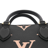 LOUIS VUITTON ルイヴィトン モノグラム アンプラント オンザゴーPM  ノワール/ベージュ M45659 レディース レザー ハンドバッグ Aランク 中古 銀蔵