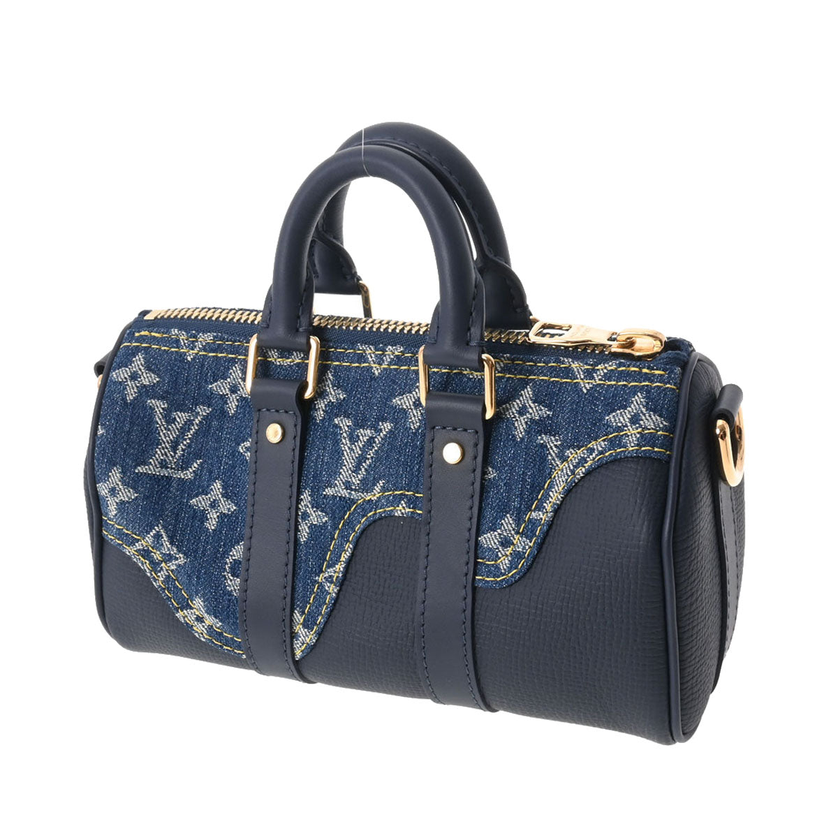 ルイヴィトンNIGOコラボ キーポルXS ネイビー メンズ デニム ショルダーバッグ M81011 LOUIS VUITTON – 銀蔵オンライン