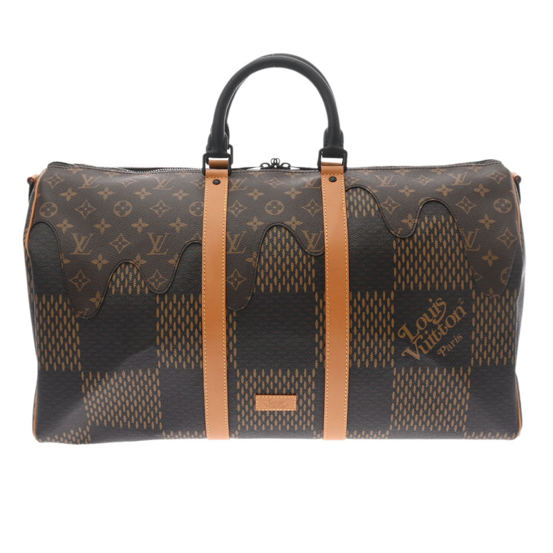 ルイヴィトンジャイアント キーポルバンドリエール50 NIGOコラボ 14137 ブラウン メンズ ボストンバッグ N40360 LOUIS  VUITTON – 銀蔵オンライン