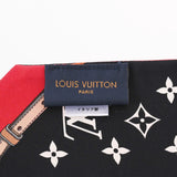 LOUIS VUITTON ルイヴィトン バンドートリビュートトゥー レッド/ベージュ M76888 レディース シルク100％ スカーフ ABランク 中古 銀蔵
