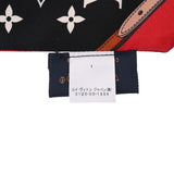LOUIS VUITTON ルイヴィトン バンドートリビュートトゥー レッド/ベージュ M76888 レディース シルク100％ スカーフ ABランク 中古 銀蔵