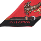LOUIS VUITTON ルイヴィトン バンドートリビュートトゥー レッド/ベージュ M76888 レディース シルク100％ スカーフ ABランク 中古 銀蔵