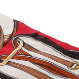 LOUIS VUITTON ルイヴィトン バンドートリビュートトゥー レッド/ベージュ M76888 レディース シルク100％ スカーフ ABランク 中古 銀蔵