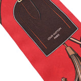 LOUIS VUITTON ルイヴィトン バンドートリビュートトゥー レッド/ベージュ M76888 レディース シルク100％ スカーフ ABランク 中古 銀蔵