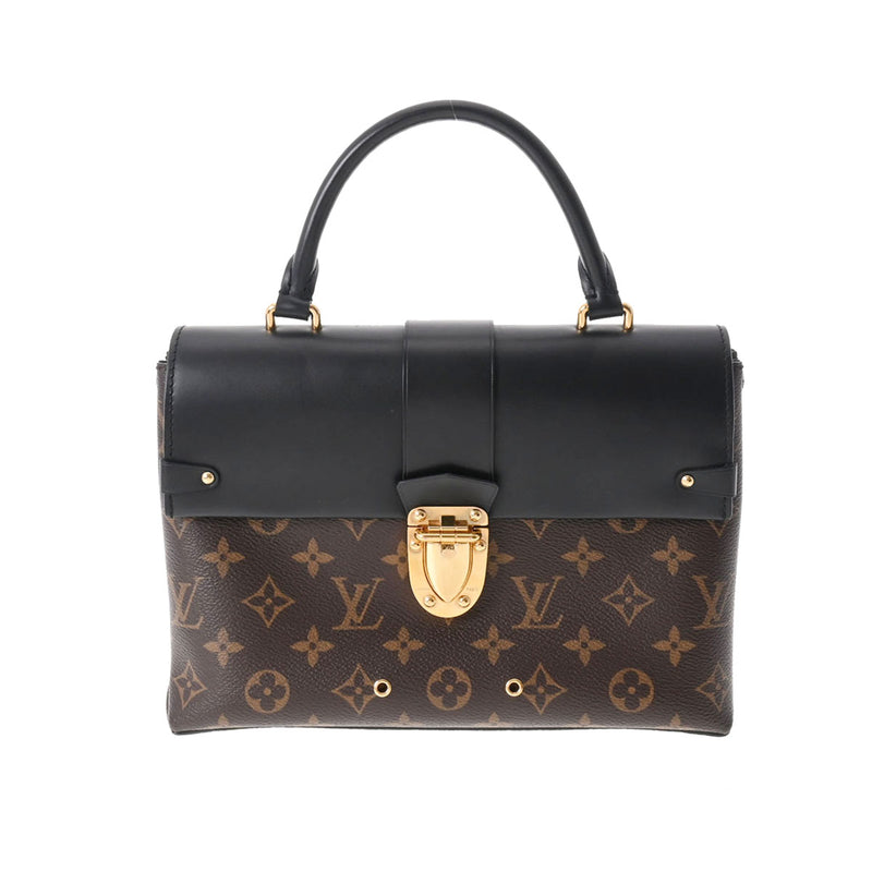 LOUIS VUITTON ルイヴィトン モノグラム ワンハンドルフラップMM ノワール M43125 レディース モノグラムキャンバス ハンドバッグ Aランク 中古 銀蔵