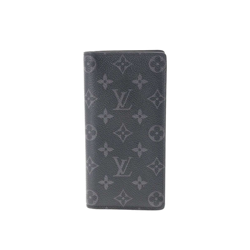 LOUIS VUITTON ルイヴィトン モノグラム エクリプス ポルトフォイユブラザ 黒/グレー M61697 メンズ モノグラムエクリプス 長財布 Bランク 中古 銀蔵