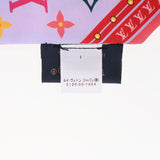 LOUIS VUITTON ルイヴィトン バンドーBB フラワーズ フォエバー ピンク/レッド M77684 レディース シルク100％ スカーフ ABランク 中古 銀蔵