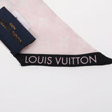LOUIS VUITTON ルイヴィトン バンドーBB ライジング コンフィデンシャル ブラック/ピンク M76351 レディース シルク100％ スカーフ Bランク 中古 銀蔵
