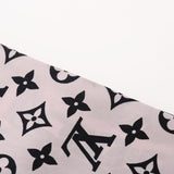 LOUIS VUITTON ルイヴィトン バンドーBB ライジング コンフィデンシャル ブラック/ピンク M76351 レディース シルク100％ スカーフ Bランク 中古 銀蔵
