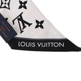 LOUIS VUITTON ルイヴィトン バンドー BB レッツ ゴー 黒/白 M76442 レディース シルク100% スカーフ Aランク 中古 銀蔵