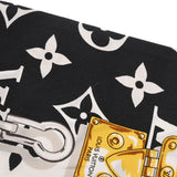 LOUIS VUITTON ルイヴィトン バンドー モノグラム コンフィデンシャル 黒/白 M78656 レディース シルク100％ スカーフ ABランク 中古 銀蔵