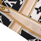 LOUIS VUITTON ルイヴィトン バンドー モノグラム コンフィデンシャル 黒/白 M78656 レディース シルク100％ スカーフ ABランク 中古 銀蔵