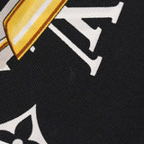 LOUIS VUITTON ルイヴィトン バンドー モノグラム コンフィデンシャル 黒/白 M78656 レディース シルク100％ スカーフ ABランク 中古 銀蔵