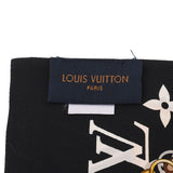 LOUIS VUITTON ルイヴィトン バンドー モノグラム コンフィデンシャル 黒/白 M78656 レディース シルク100％ スカーフ ABランク 中古 銀蔵