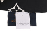 LOUIS VUITTON ルイヴィトン バンドー モノグラム コンフィデンシャル 黒/白 M78656 レディース シルク100％ スカーフ ABランク 中古 銀蔵