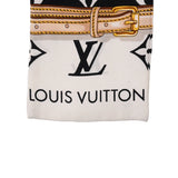 LOUIS VUITTON ルイヴィトン バンドー モノグラム コンフィデンシャル 黒/白 M78656 レディース シルク100％ スカーフ ABランク 中古 銀蔵