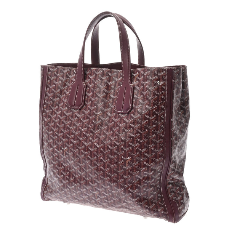 GOYARD ゴヤール サックヴォルテール 2WAY ボルドー シルバー金具 メンズ PVC トートバッグ Bランク 中古 銀蔵