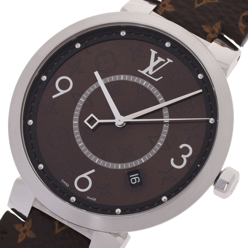 ヴィトン タンブールスリム SS×革   メンズ 腕時計