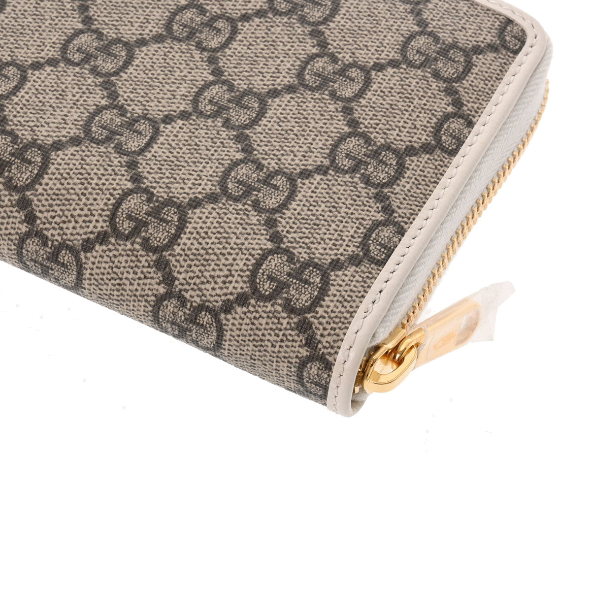 グッチラウンドファスナー財布 ホースビット 1955 ベージュ/ホワイト