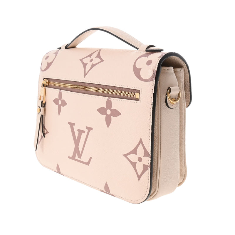 LOUIS VUITTON ルイヴィトン モノグラム アンプラント ポシェットメティスMM クレーム/ボワドローズ M45596 レディース モノグラムアンプラント 2WAYバッグ Aランク 中古 銀蔵