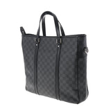 LOUIS VUITTON ルイヴィトン ダミエ グラフィット タダオ 黒 N51192 メンズ ダミエグラフィットキャンバス ハンドバッグ Bランク 中古 銀蔵