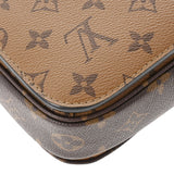 LOUIS VUITTON ルイヴィトン モノグラム ポシェットメティスMM 2WAY ブラウン/黒 M44876 レディース モノグラムリバース キャンバス ハンドバッグ Aランク 中古 銀蔵