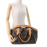 LOUIS VUITTON ルイヴィトン モノグラム ティヴォリ GM ブラウン M40144 レディース モノグラムキャンバス ハンドバッグ Bランク 中古 銀蔵
