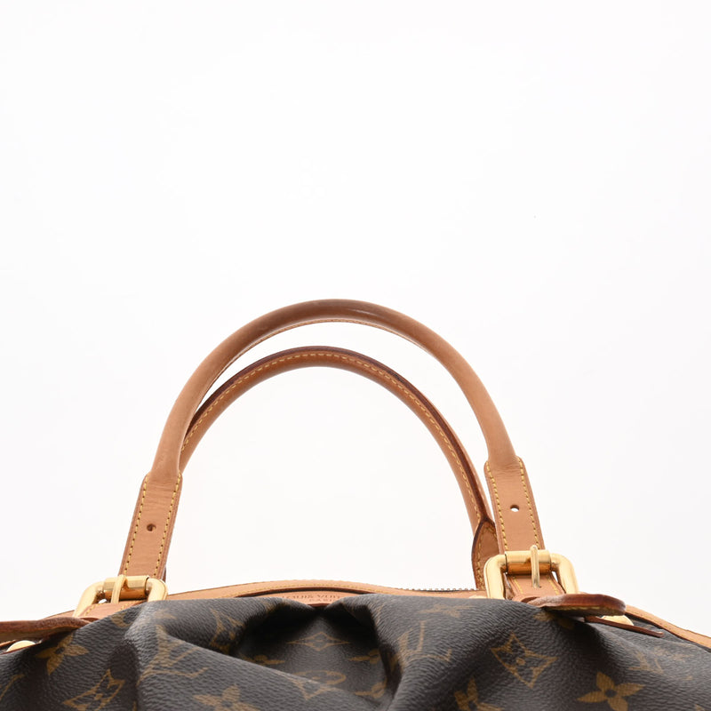 LOUIS VUITTON ルイヴィトン モノグラム ティヴォリ GM ブラウン M40144 レディース モノグラムキャンバス ハンドバッグ Bランク 中古 銀蔵