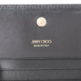 JIMMY CHOO ジミーチュウ コンパクトウォレット ブラック ゴールド金具 HANNE-NBA-0244 レディース ナッパレザー 二つ折り財布 未使用 銀蔵